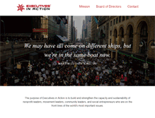 Tablet Screenshot of executivesinaction.org